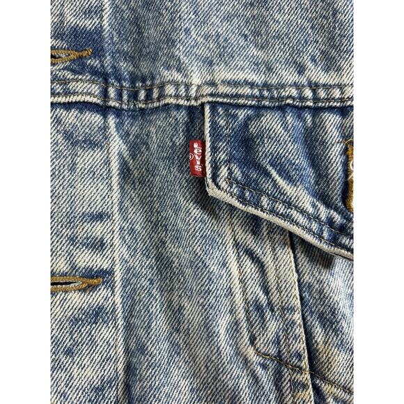 Levi's jean jacket trucker men's size XL Vintage worn in the late 1980's - Picture 3 of 11